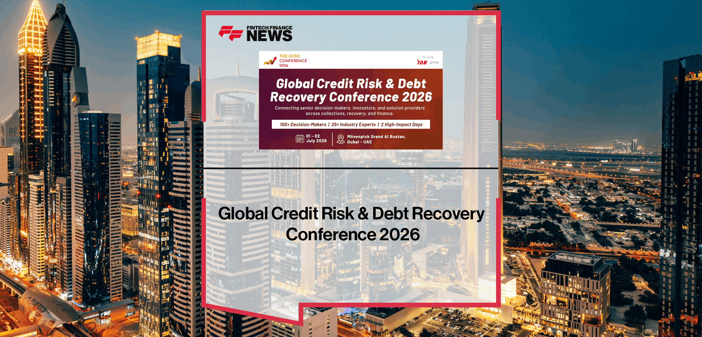 Global Credit Risk Conference 2026 to Shape Future of Finance